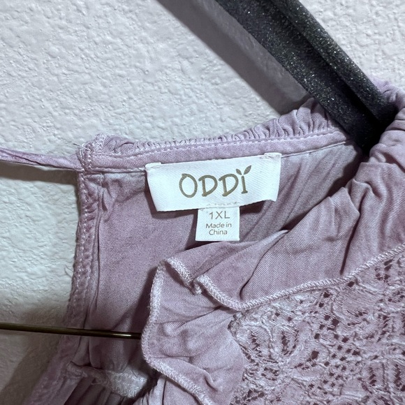 Purple Crochet Detail Blouse - Picture 2 of 2